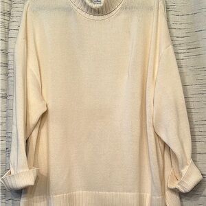 Soft Cream Turtleneck Sweater